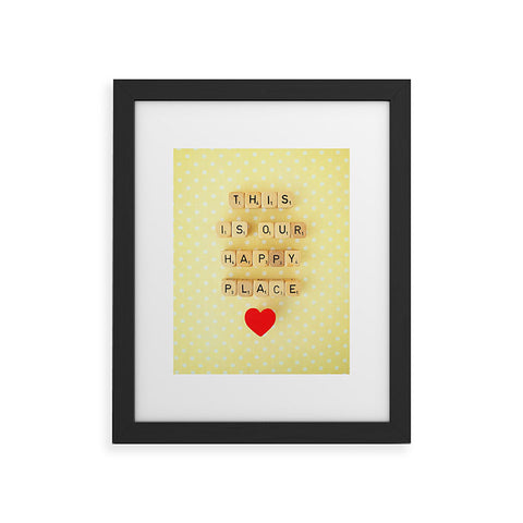 Happee Monkee This is Our Happy Place Framed Art Print