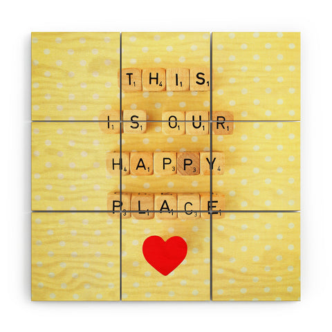 Happee Monkee This is Our Happy Place Wood Wall Mural
