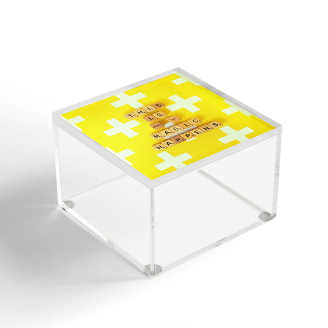 Happee Monkee This is Where The Magic Happens Acrylic Box