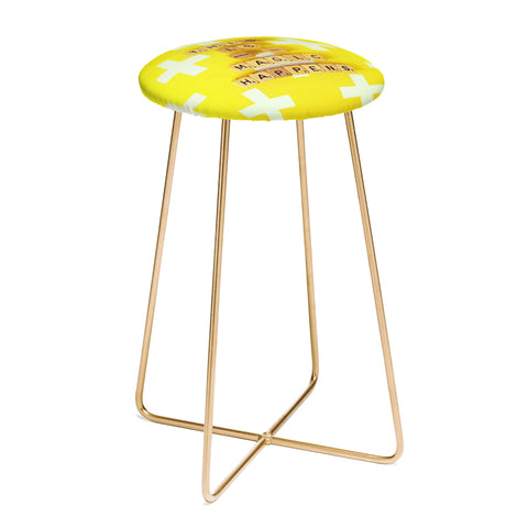 Happee Monkee This is Where The Magic Happens Counter Stool