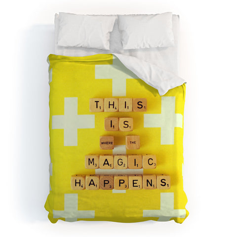 Happee Monkee This is Where The Magic Happens Duvet Cover