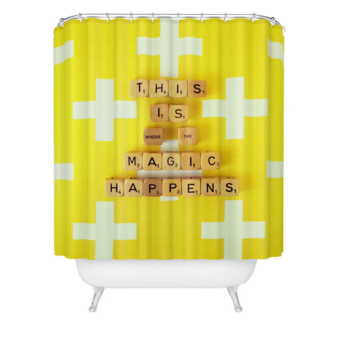 Happee Monkee This is Where The Magic Happens Shower Curtain