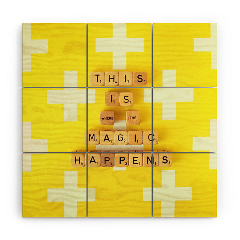 Happee Monkee This is Where The Magic Happens Wood Wall Mural