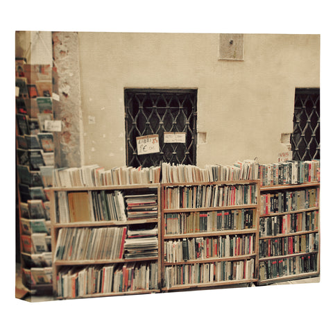 Happee Monkee Venice Bookstore Art Canvas
