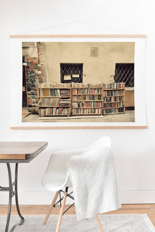 Happee Monkee Venice Bookstore Art Print And Hanger