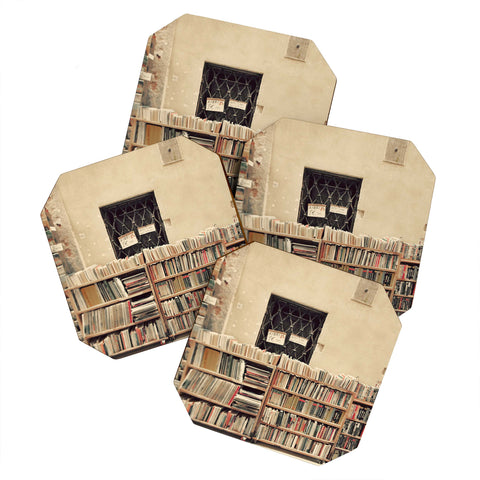 Happee Monkee Venice Bookstore Coaster Set
