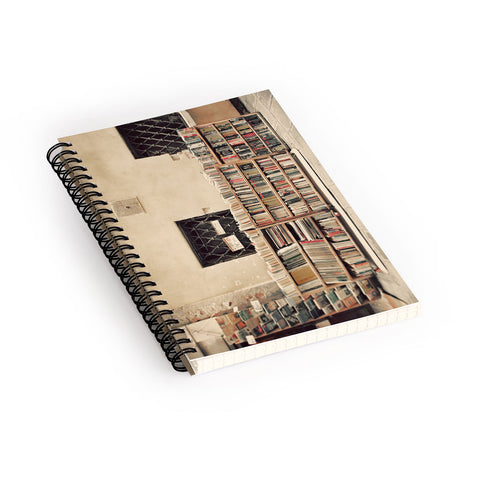 Happee Monkee Venice Bookstore Spiral Notebook