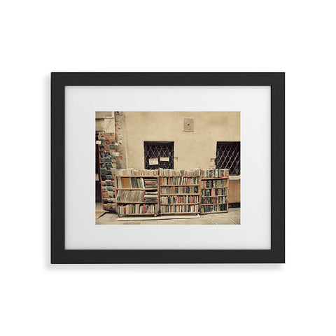 Happee Monkee Venice Bookstore Framed Art Print