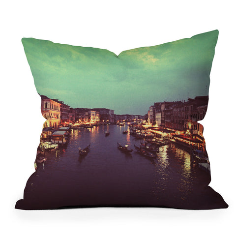Happee Monkee Venice Night Throw Pillow