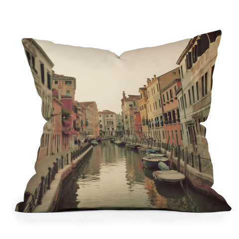 Happee Monkee Venice Waterways Throw Pillow