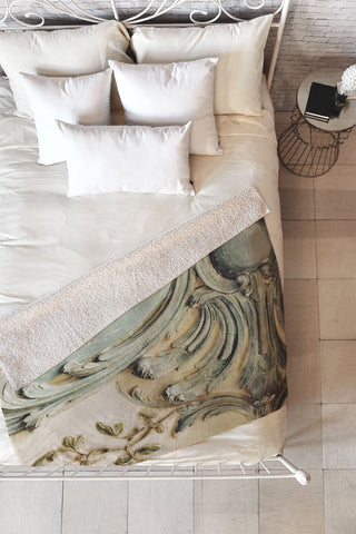 Happee Monkee Versailles Bluelace Fleece Throw Blanket