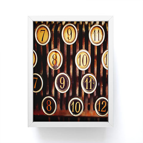 Happee Monkee Vintage Numbers Framed Mini Art Print