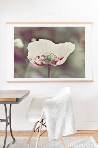 Happee Monkee Violet Poppy Art Print And Hanger