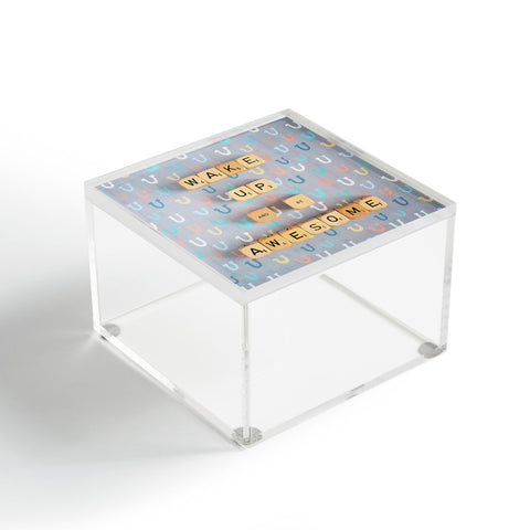 Happee Monkee Wake Up And Be Awesome Acrylic Box