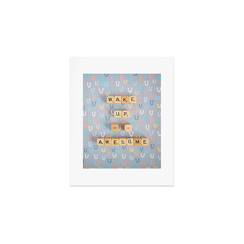 Happee Monkee Wake Up And Be Awesome Art Print