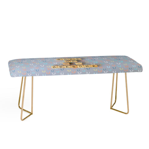 Happee Monkee Wake Up And Be Awesome Bench