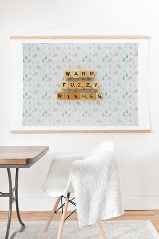 Happee Monkee Warm Fuzzy Wishes Art Print And Hanger