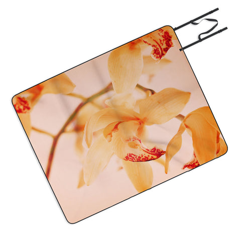 Happee Monkee Wild Orchids 2 Picnic Blanket