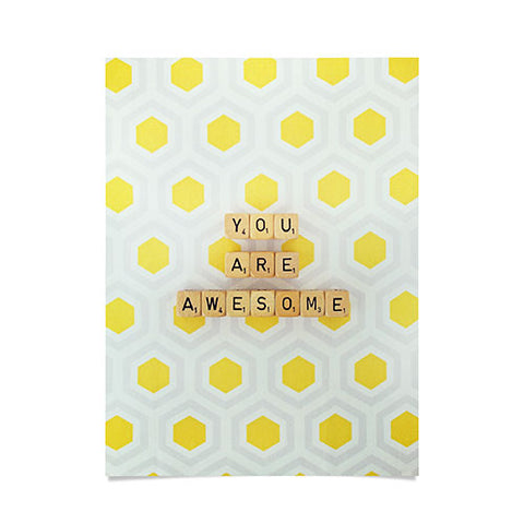 Happee Monkee You Are Awesome Poster