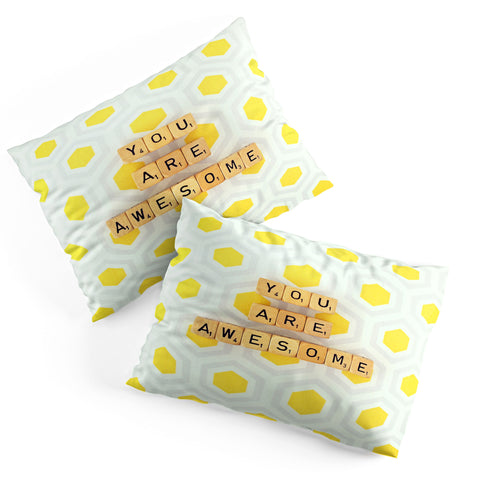 Happee Monkee You Are Awesome Pillow Shams