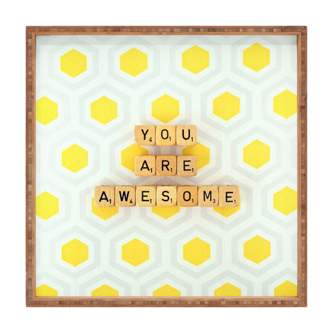 Happee Monkee You Are Awesome Square Tray