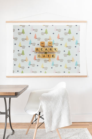 Happee Monkee You Are Beary Cute Art Print And Hanger