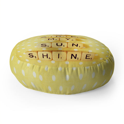Happee Monkee You Are My Sunshine Floor Pillow Round