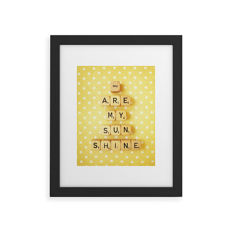 Happee Monkee You Are My Sunshine Framed Art Print