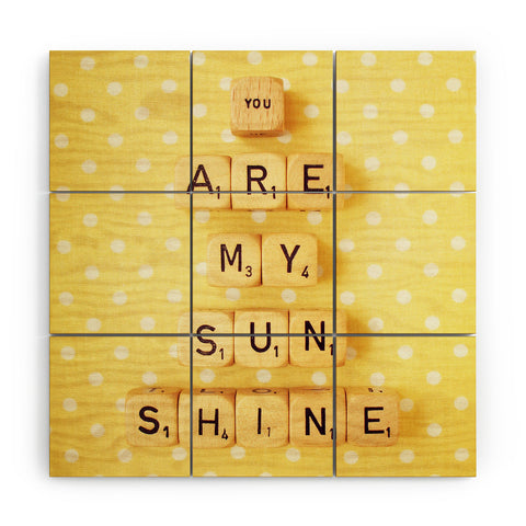 Happee Monkee You Are My Sunshine Wood Wall Mural