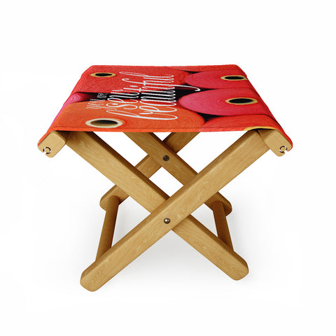 Happee Monkee You Are Sew Beautiful Folding Stool
