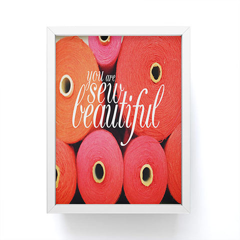 Happee Monkee You Are Sew Beautiful Framed Mini Art Print