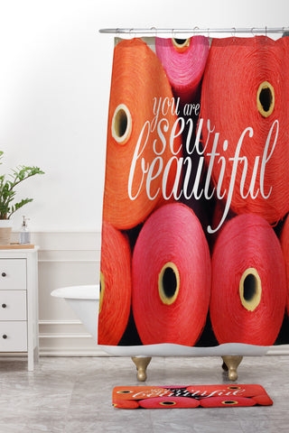 Happee Monkee You Are Sew Beautiful Shower Curtain And Mat