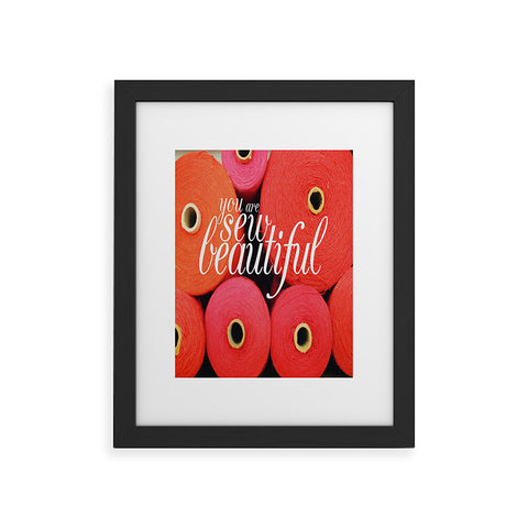 Happee Monkee You Are Sew Beautiful Framed Art Print
