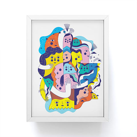 Happyminders Build Each Other Up Framed Mini Art Print