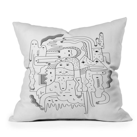 Happyminders Geography Throw Pillow