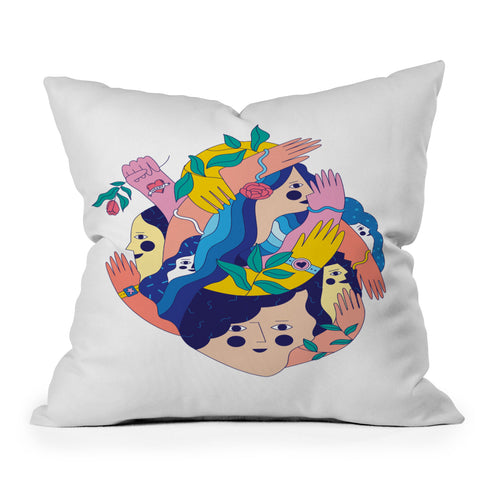 Happyminders Heart Strong Throw Pillow