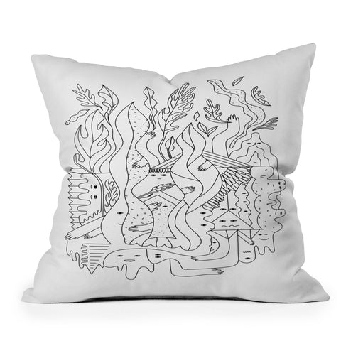 Happyminders In the Wild Throw Pillow