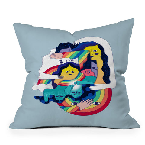 Happyminders Over the Rainbow Throw Pillow