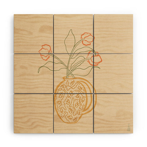 Harumy Arrangement 03 Wood Wall Mural