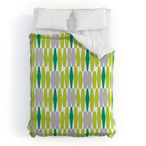 Heather Dutton Abacus Emerald Duvet Cover