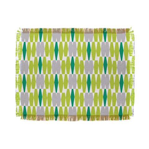 Heather Dutton Abacus Emerald Throw Blanket