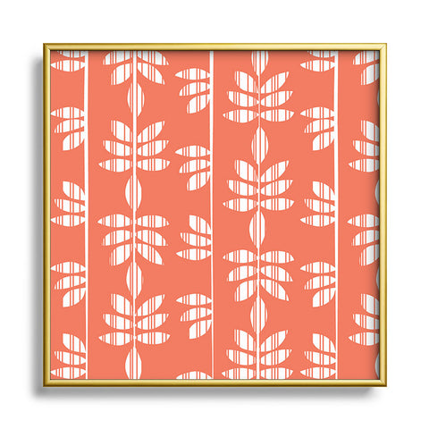 Heather Dutton Abadi Coral Metal Square Framed Art Print