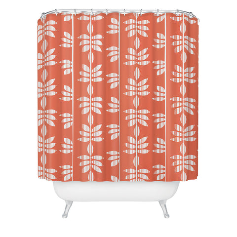 Heather Dutton Abadi Coral Shower Curtain