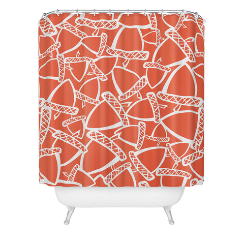 Heather Dutton Acorn Stash Shower Curtain