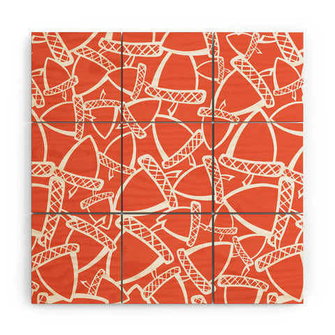 Heather Dutton Acorn Stash Wood Wall Mural