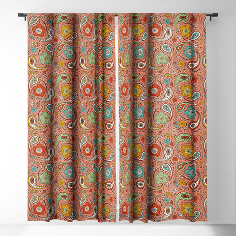 Heather Dutton Adora Paisley Blackout Window Curtain