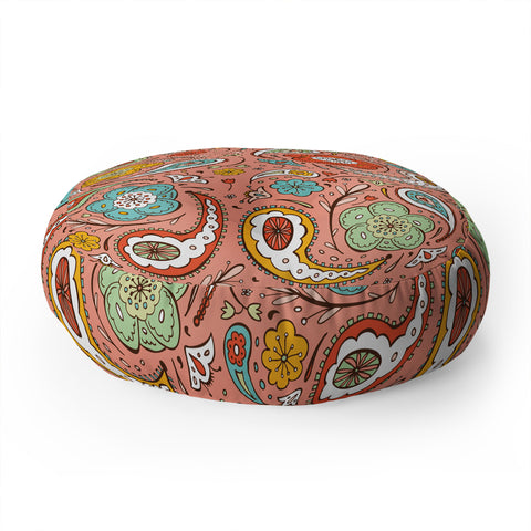 Heather Dutton Adora Paisley Floor Pillow Round