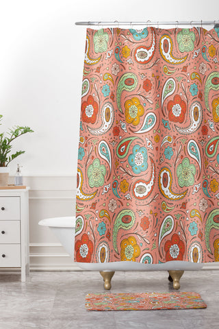 Heather Dutton Adora Paisley Shower Curtain And Mat
