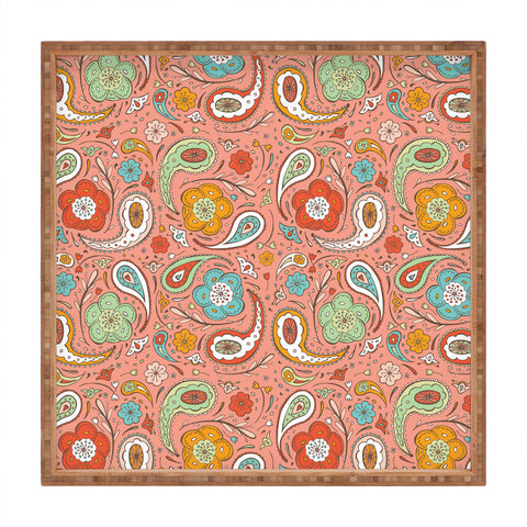 Heather Dutton Adora Paisley Square Tray