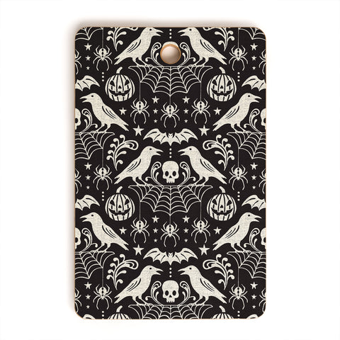 Heather Dutton All Hallows Eve Black Ivory Cutting Board Rectangle